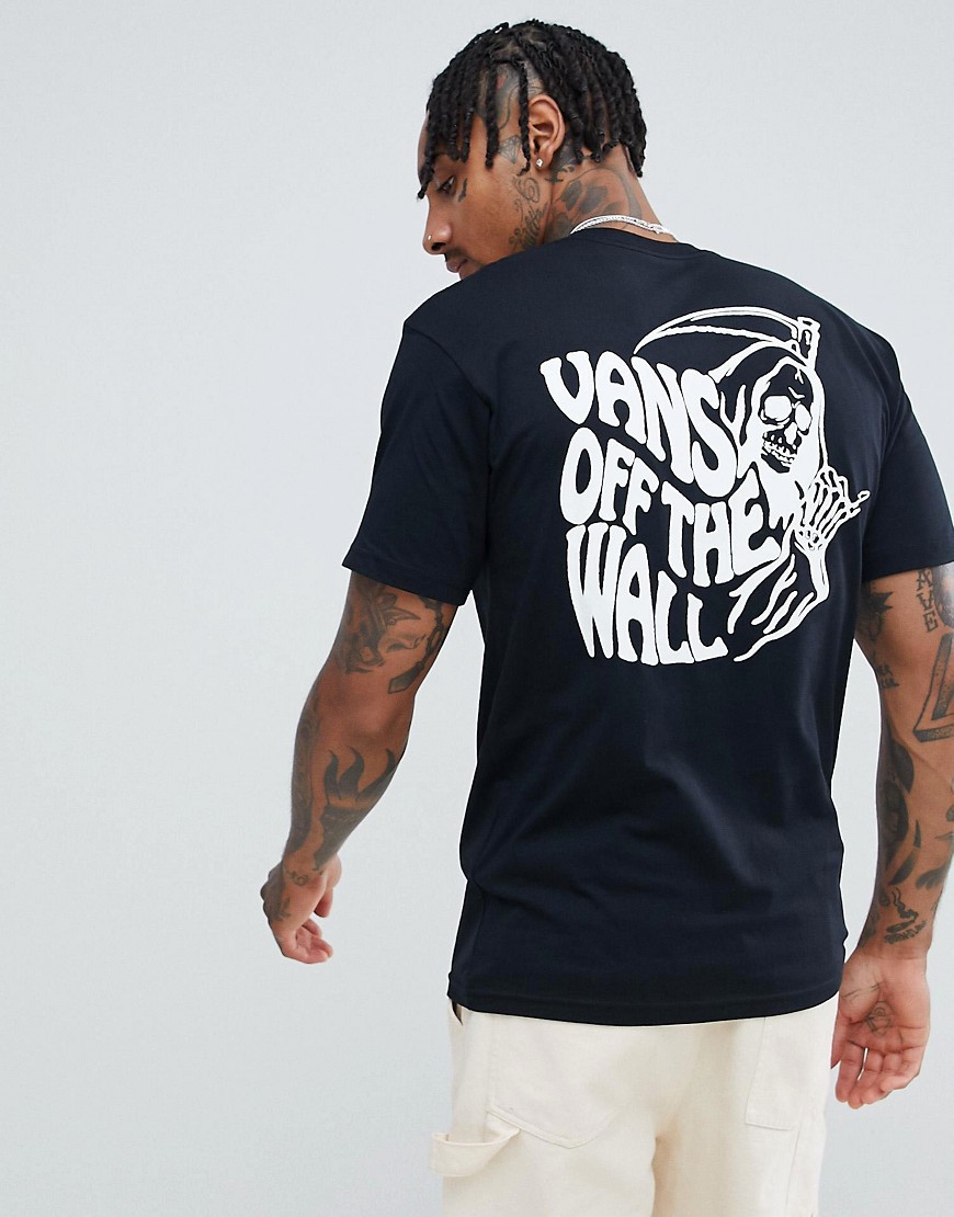 Vans t-shirt with back print in black VN0A3HQZBLK1