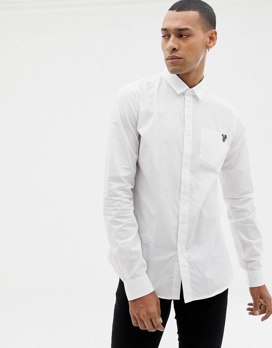 Versace Jeans slim shirt with chest logo