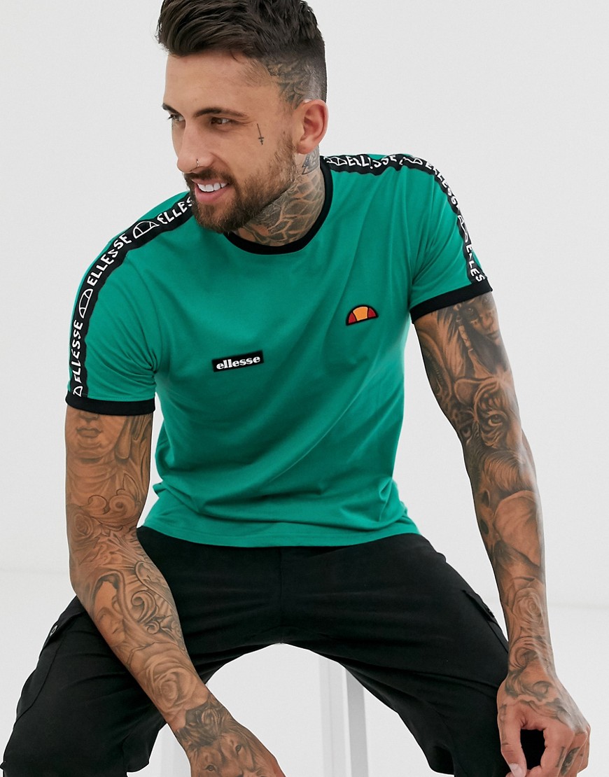 ellesse Fede t-shirt with taping in green