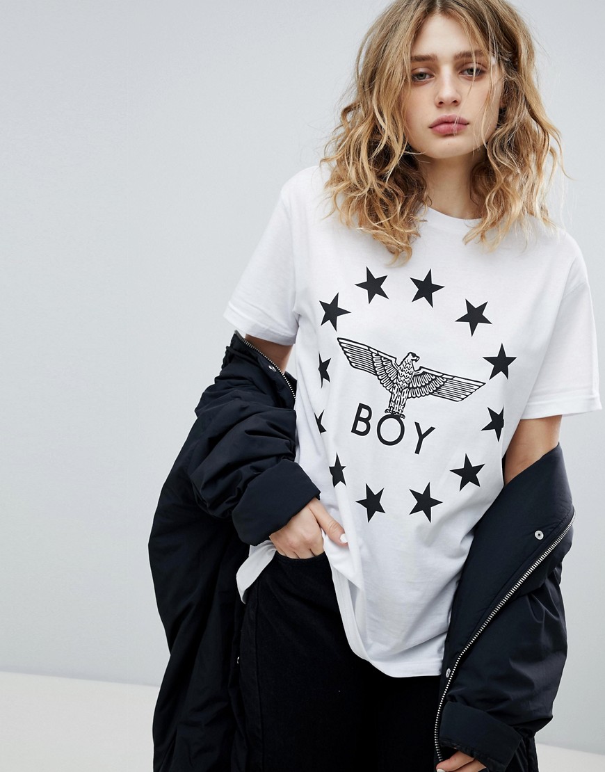 Boy London Star Print T-shirt - White/black