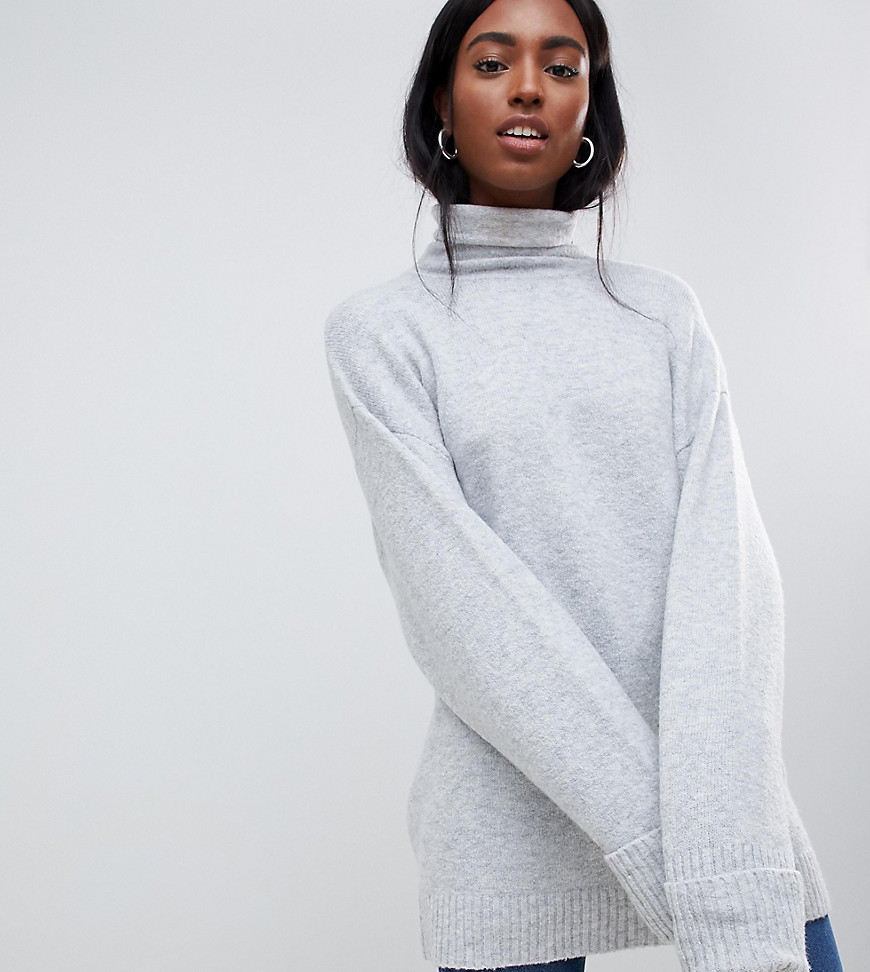 ASOS DESIGN Tall chunky jumper in oversize with high neck