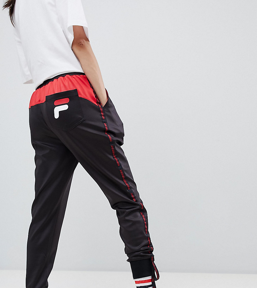D-Antidote x Fila Joggers With Taping - Black