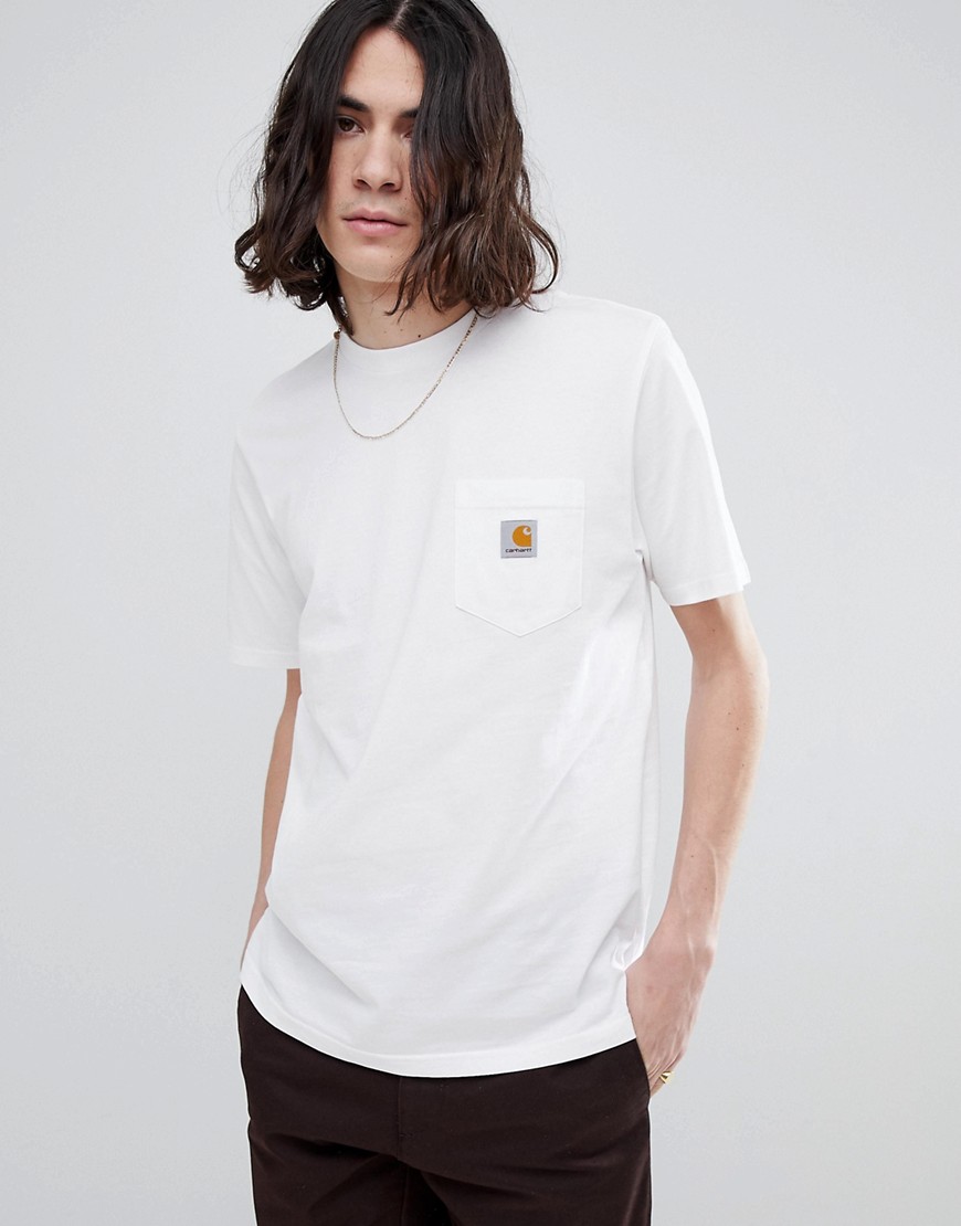Carhartt WIP Short Sleeve Pocket T-Shirt In White