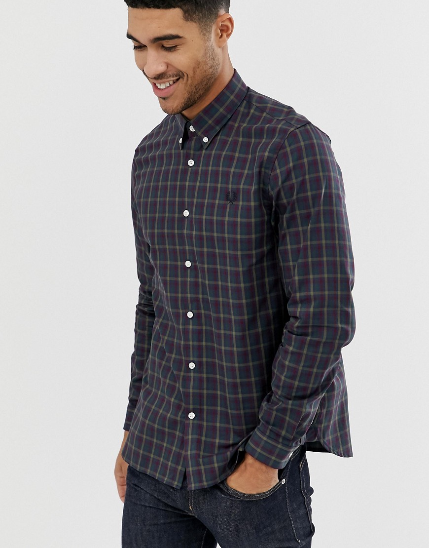 Fred Perry check shirt in navy