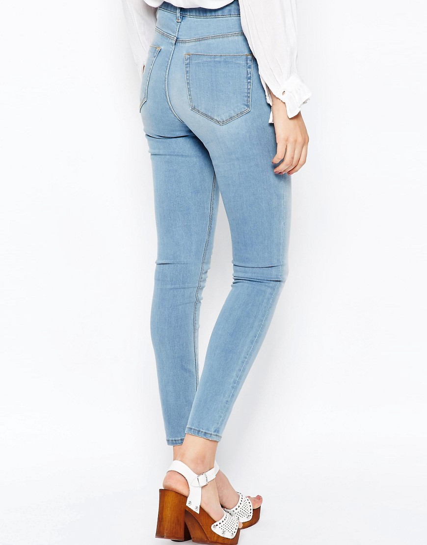 ASOS | ASOS RIDLEY Skinny Ankle Grazer Jeans in Surf Wash with ...