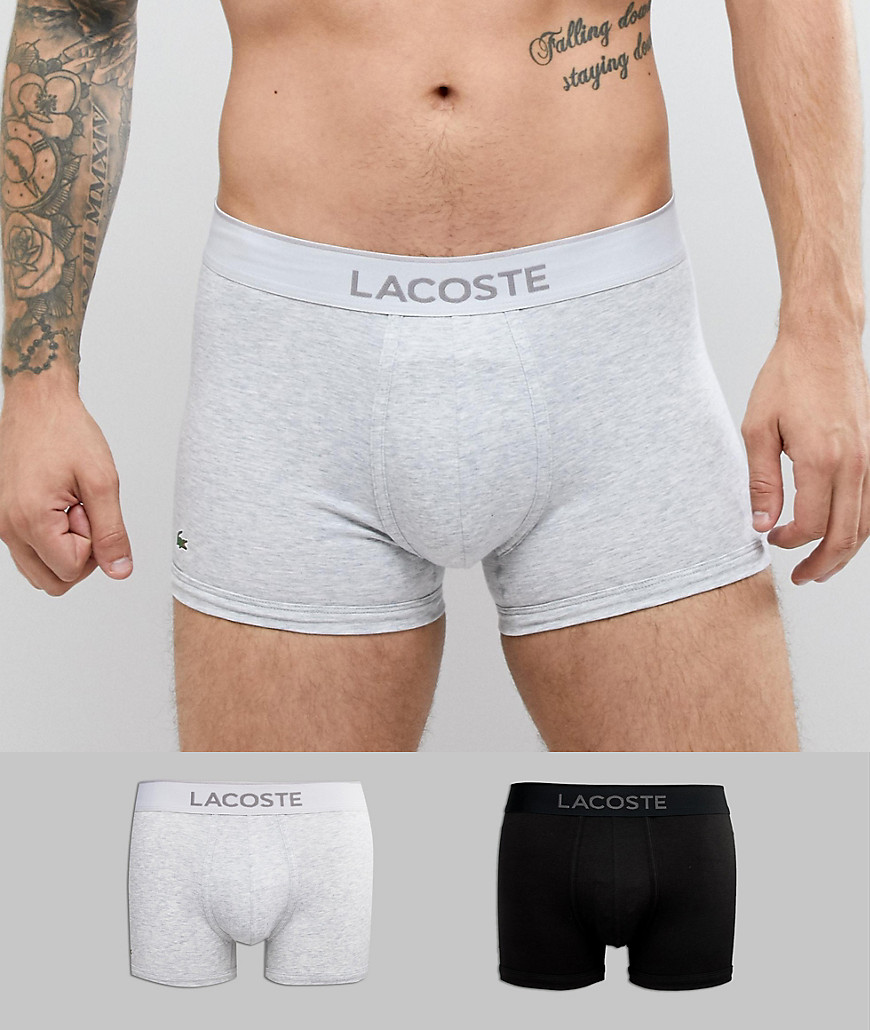 Lacoste Trunks 2 pack in micro pique