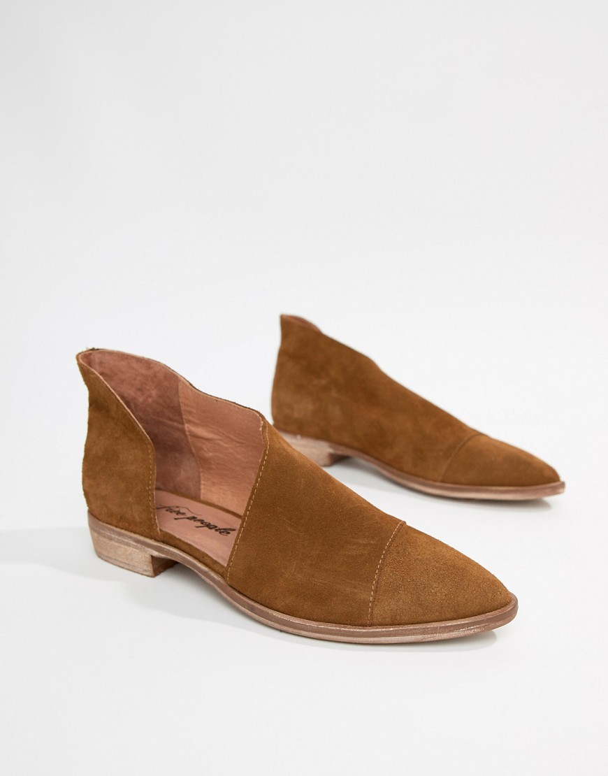 Free People Royale Flat Shoes-brown