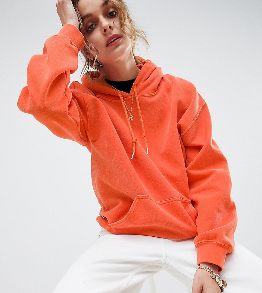 Reclaimed Vintage inspired oversized hoodie in orange - Orange