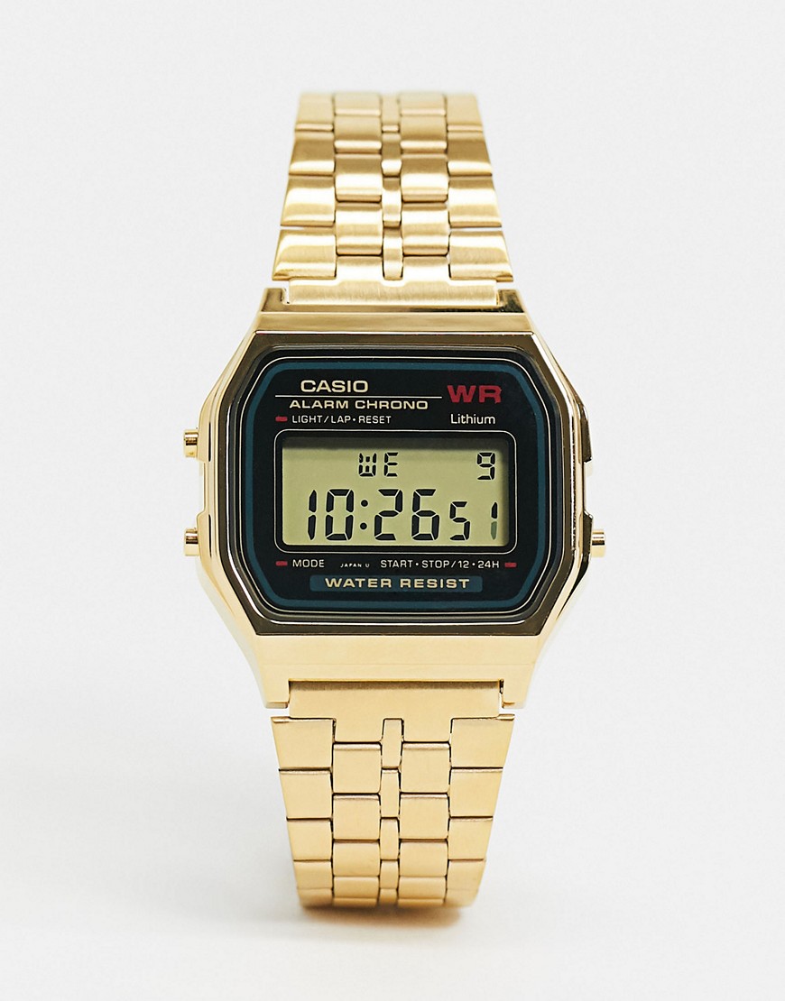 Casio A159WGEA-1EF gold digital watch
