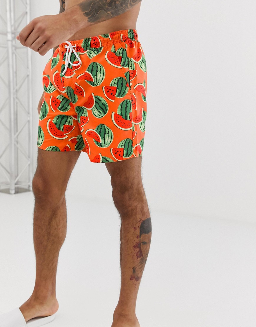 French Connection watermelon swim shorts