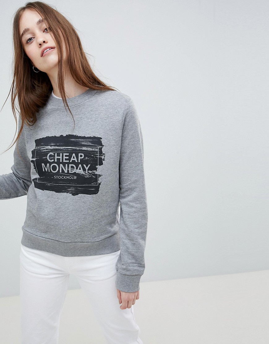 Cheap Monday Win Paint Box Logo Sweatshirt