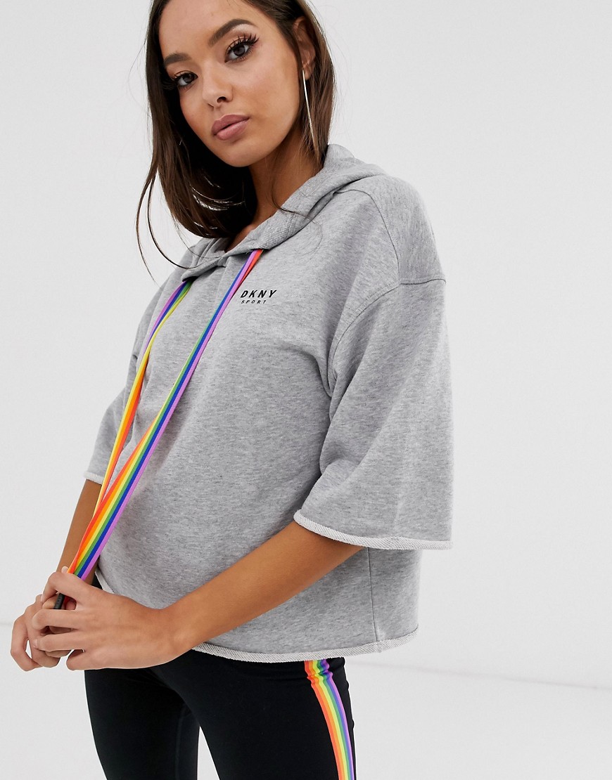 DKNY pride cropped hoody