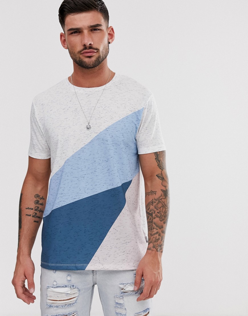 Burton Menswear t-shirt with splicing