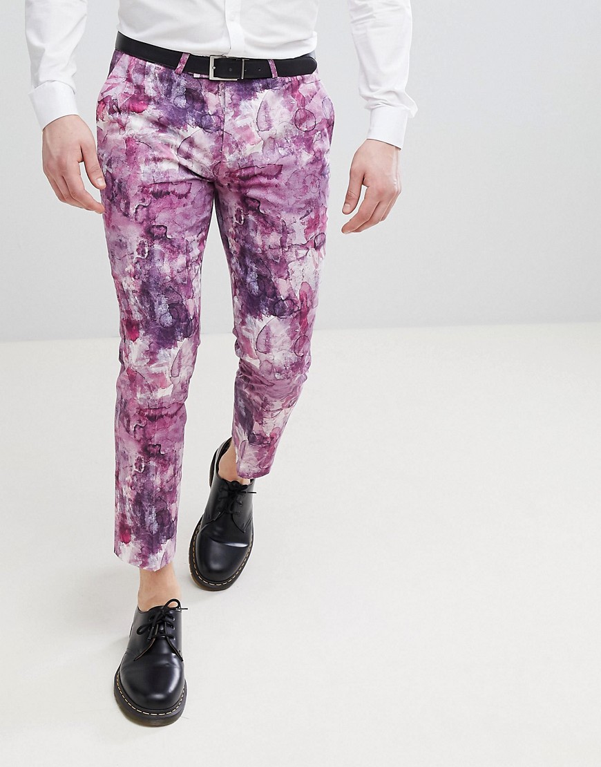 Noose & Monkey printed cropped trouser