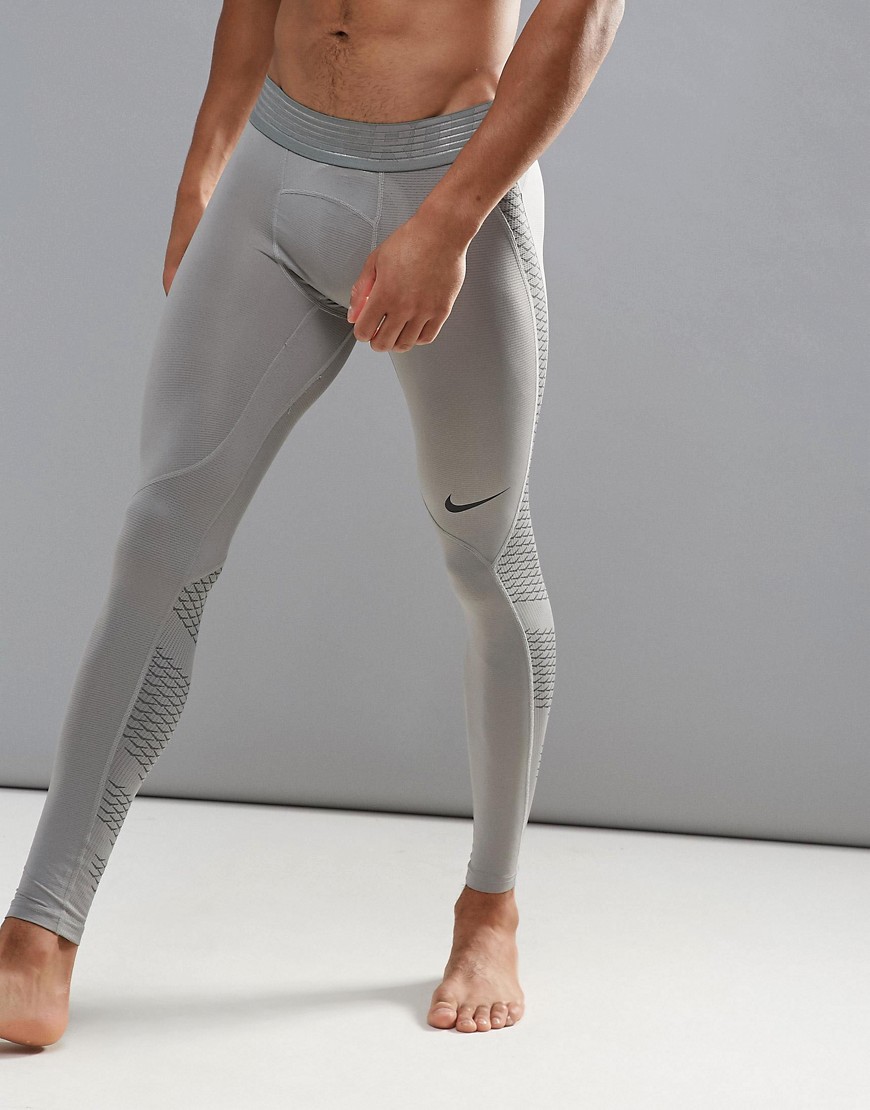 Серые леггинсы Nike Training Pro HyperCool 828162-003 - Серый 