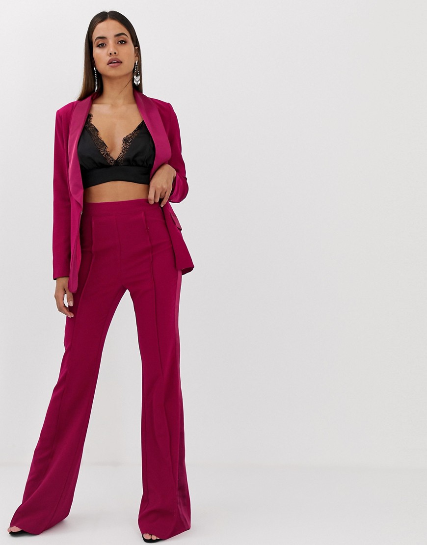 Forever Unique flared suit trousers