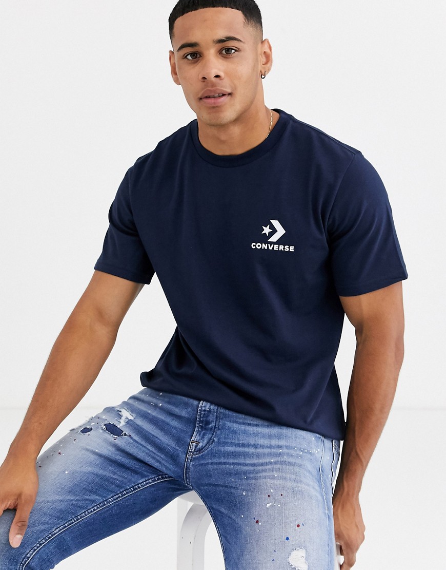 Converse Star Chevron T-Shirt in navy
