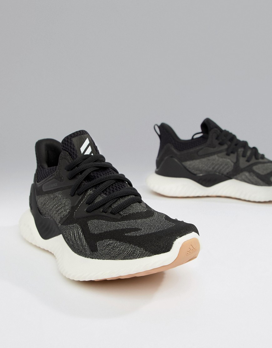 adidas Running Alphabounce Trainers In Black