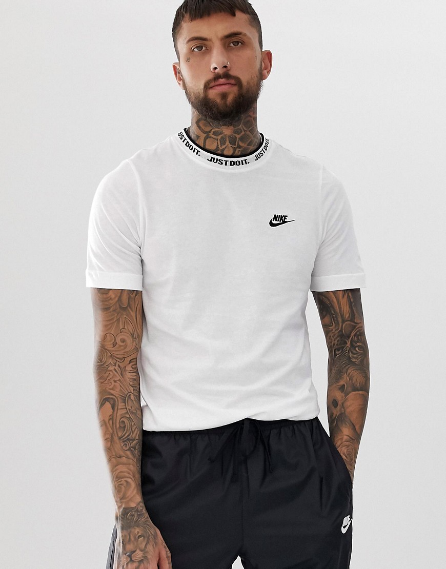 Nike Just Do It Logo T-Shirt In White