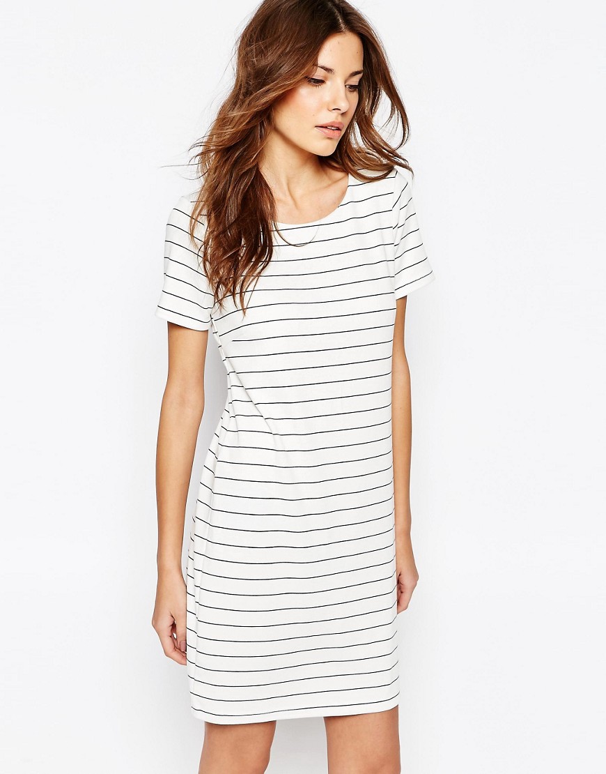 Vila Striped Dress - White with stripe