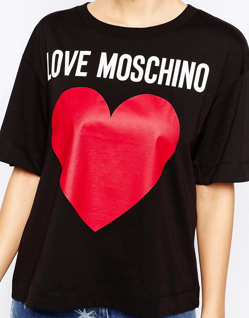 Love Moschino | Love Moschino Classic Logo Heart T-Shirt at ASOS
