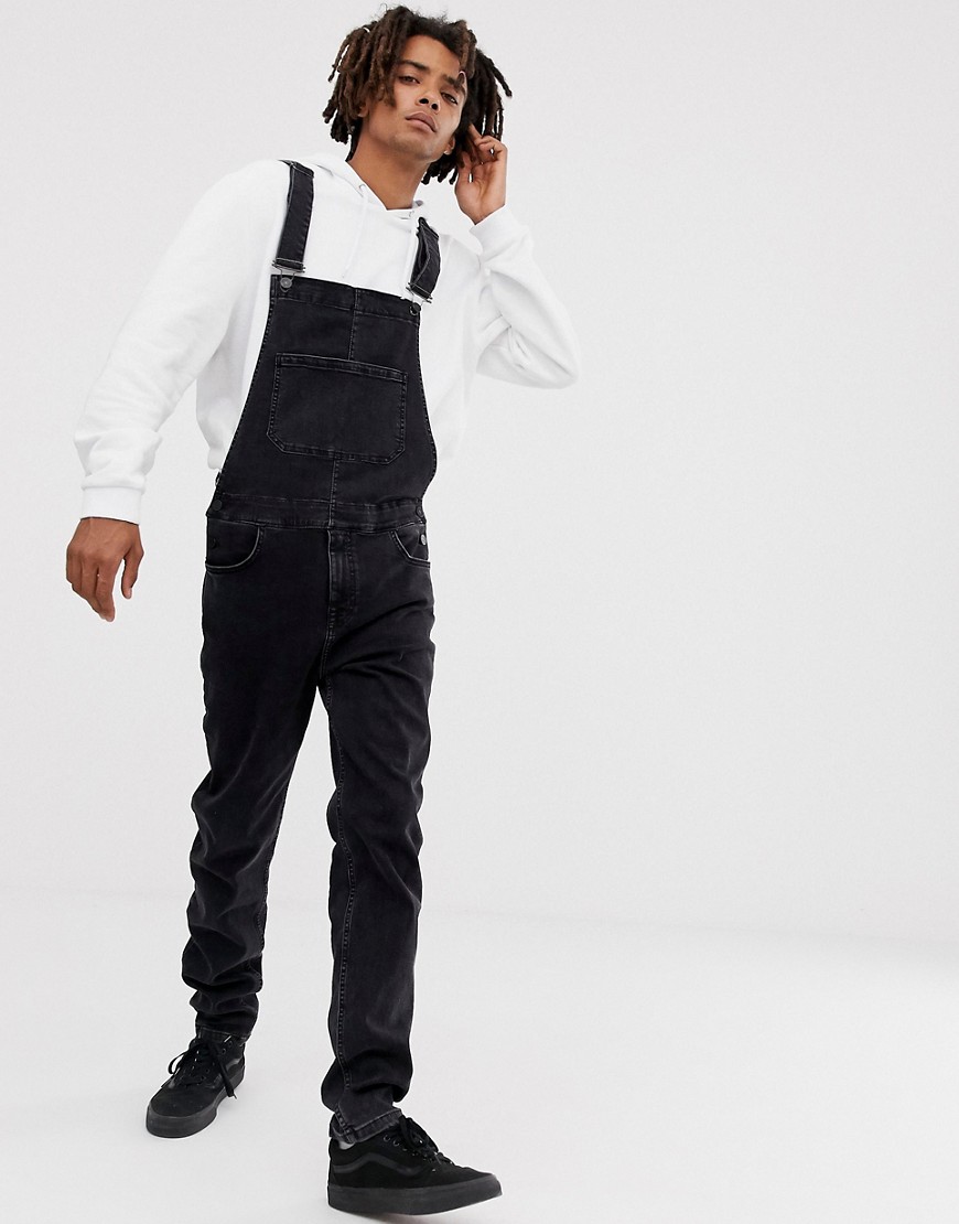 Brooklyn Supply Co dungarees in washed black