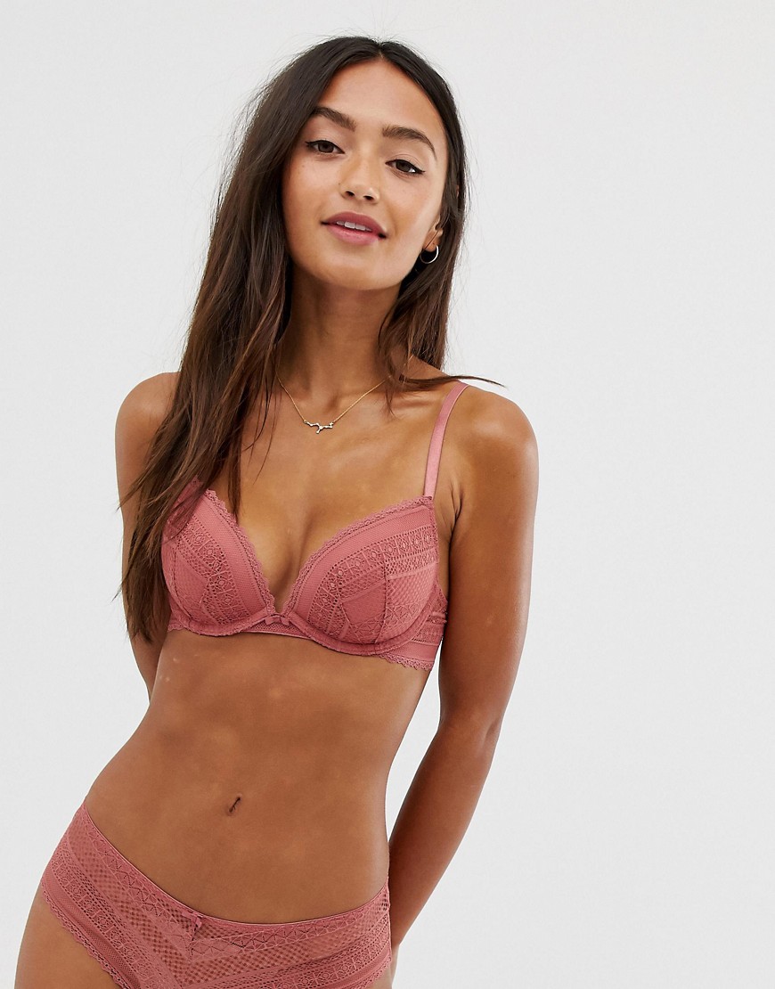 New Look LACE BRIEF IN PINK - ORANGE