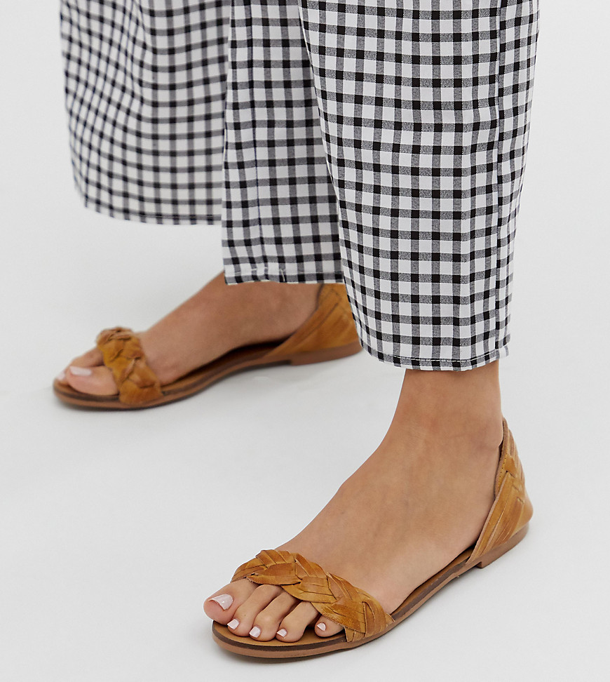 Oasis plaited huarache sandals in tan