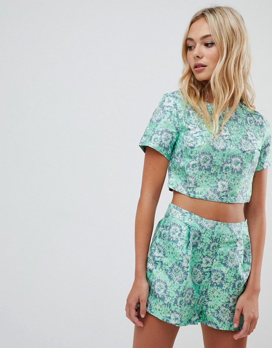 Urban Bliss co-ord tee with brocade