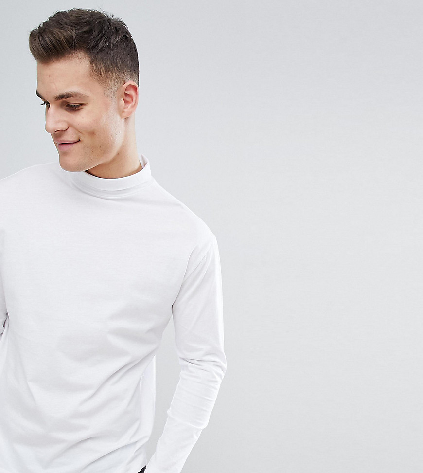 Noak t-shirt with turtle neck and long sleeves - White