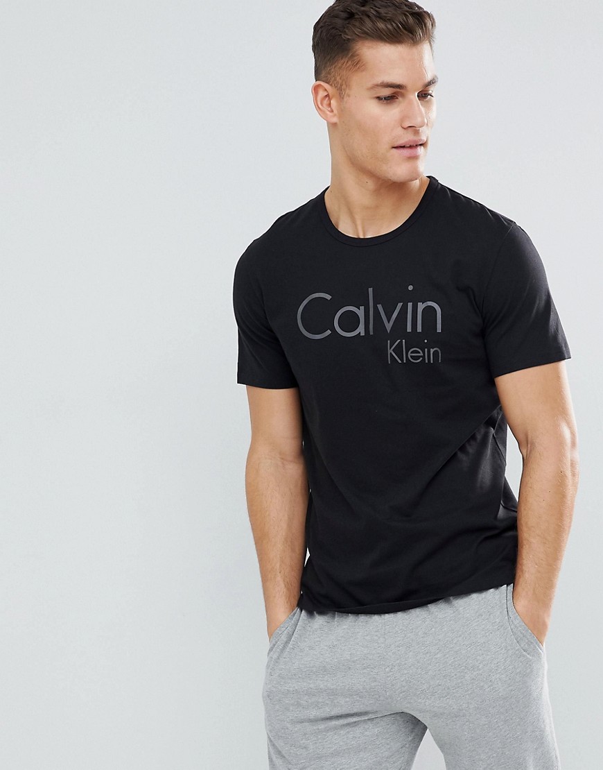 Calvin Klein ID Cotton T-Shirt in Regular Fit - Black