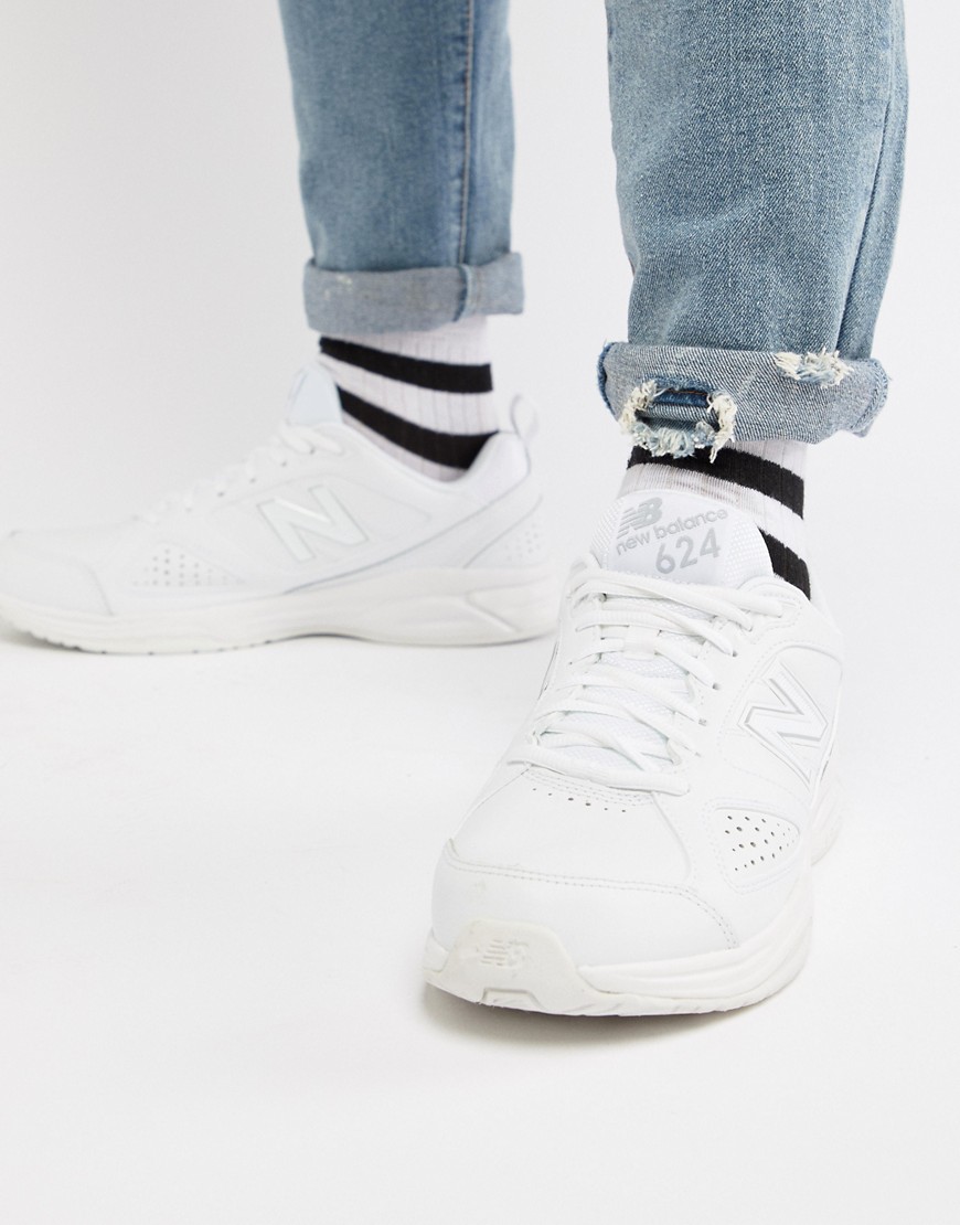 Белые кроссовки New Balance 624 MX624AW4 - Белый 