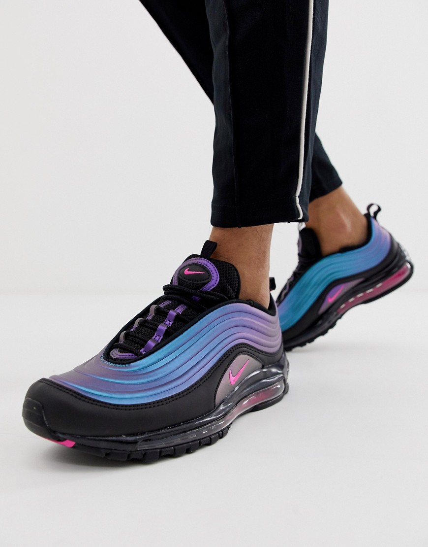 Nike Air Max 97 iridescent trainers in black