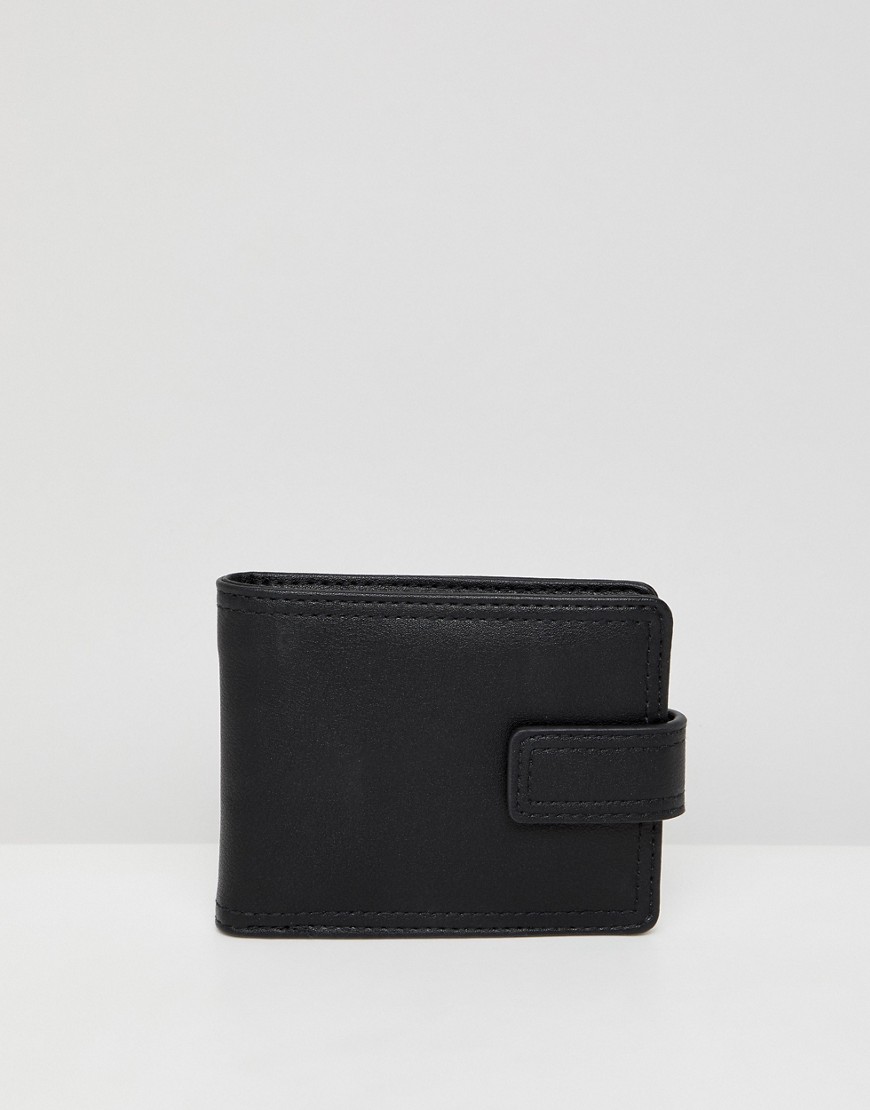 New Look faux leather wallet in black
