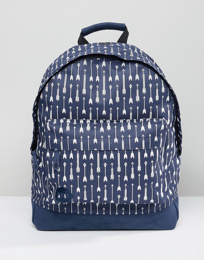 Mi-Pac Backpack With Arrow Print - Navy