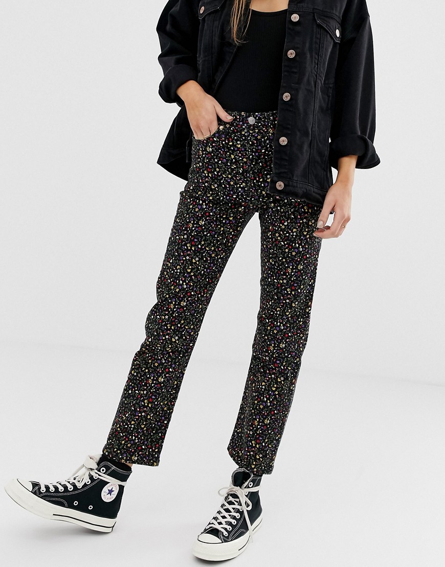 Levi's wedgie straight leg jean in floral print