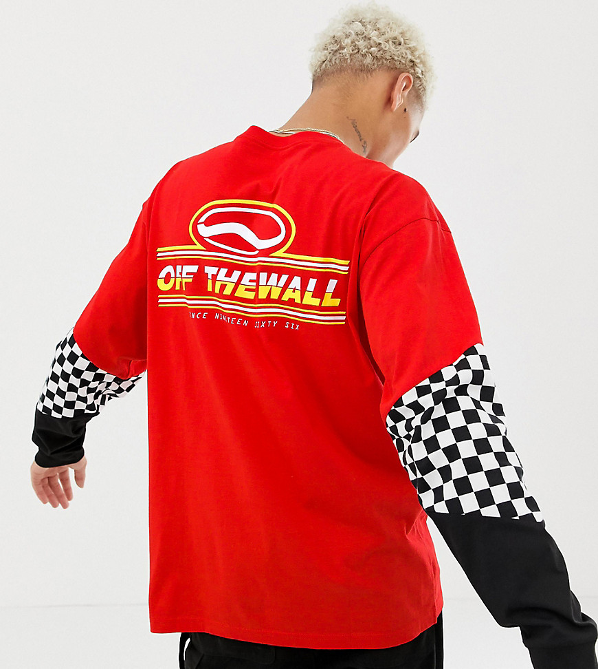 Vans cut and sew back print long sleeve Exclusive at ASOS
