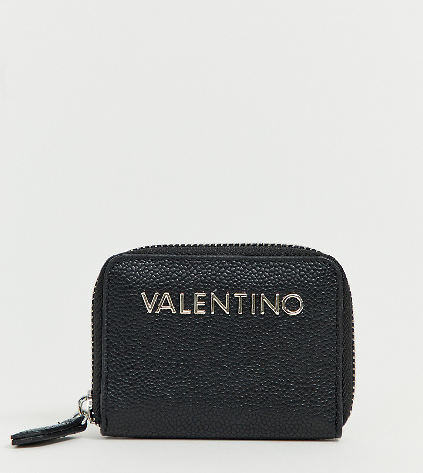 Valentino by Mario Valentino black mini zip around purse