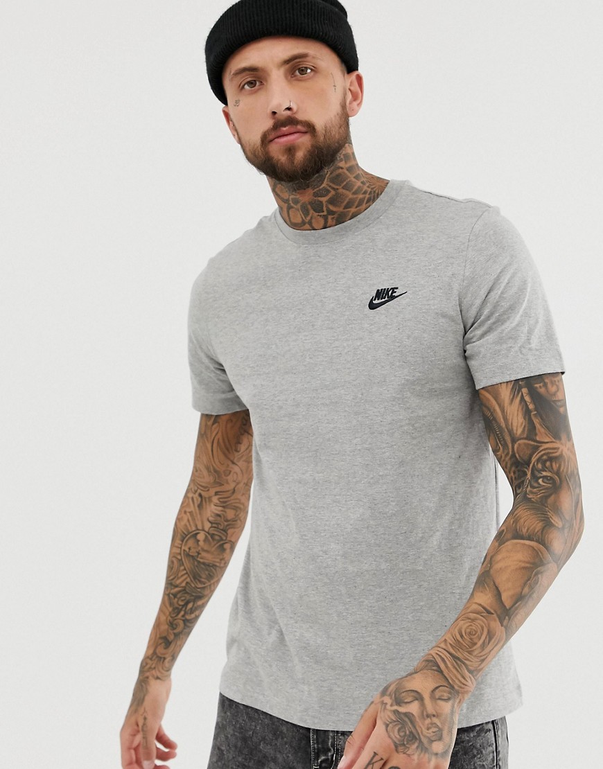 Nike Club Futura T-Shirt In Grey