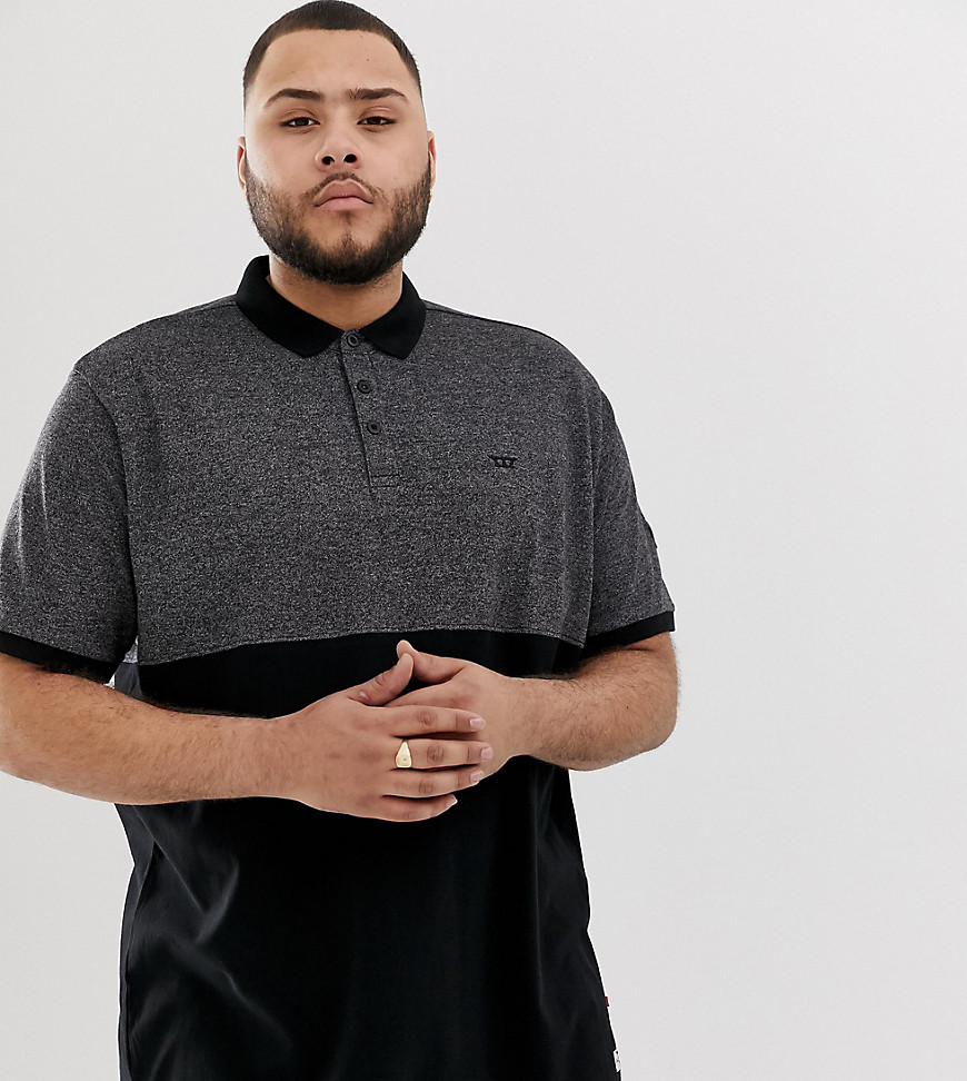 Duke King Size polo in cut and sew pique