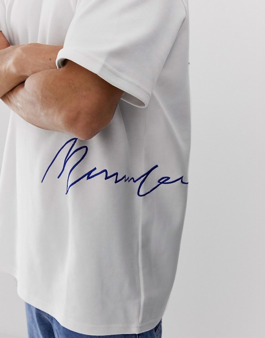 Mennace signature t-shirt in white
