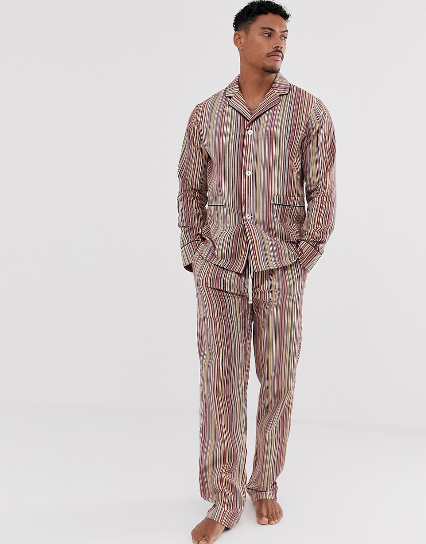 Paul Smith classic stripe pyjama set in multi