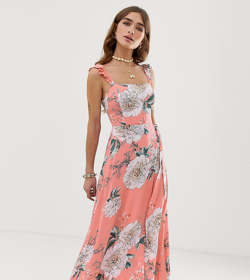 Sisters Of The Tribe Petite maxi dress with leg split