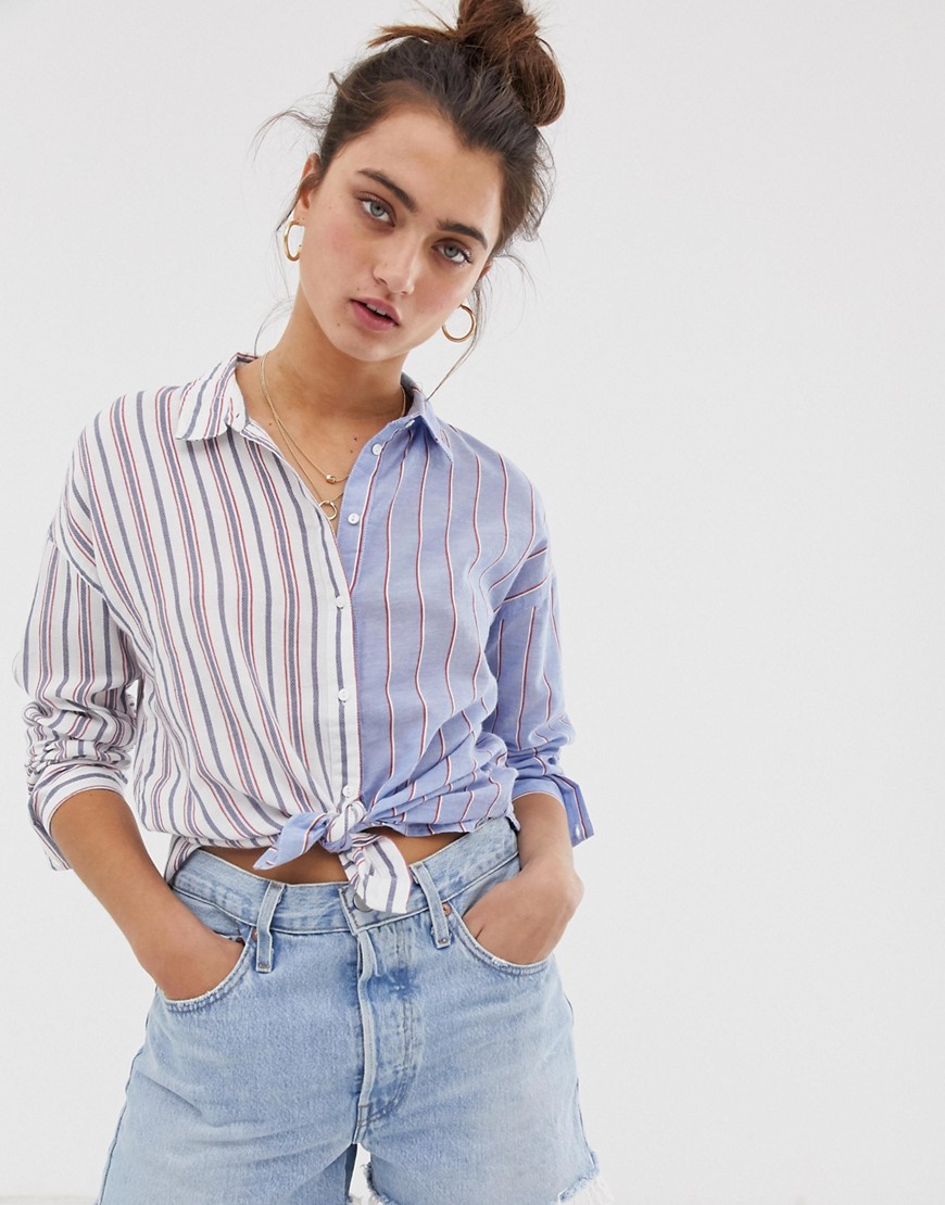 Only mixed stripe shirt