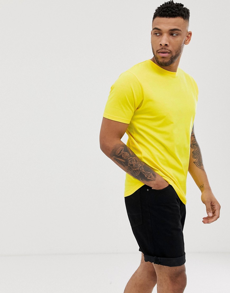Soul Star t-shirt in neon yellow