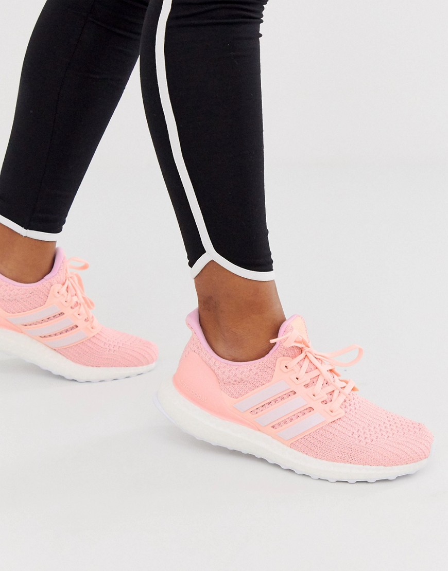 Adidas Originals Adidas Running Ultraboost Trainers In Peach-pink