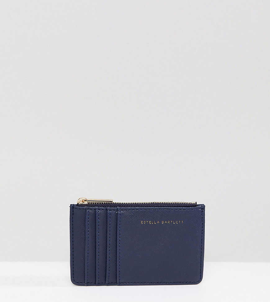 Estella Bartlett Navy 'Woman On A Mission' Zip Top Purse With Card Holder
