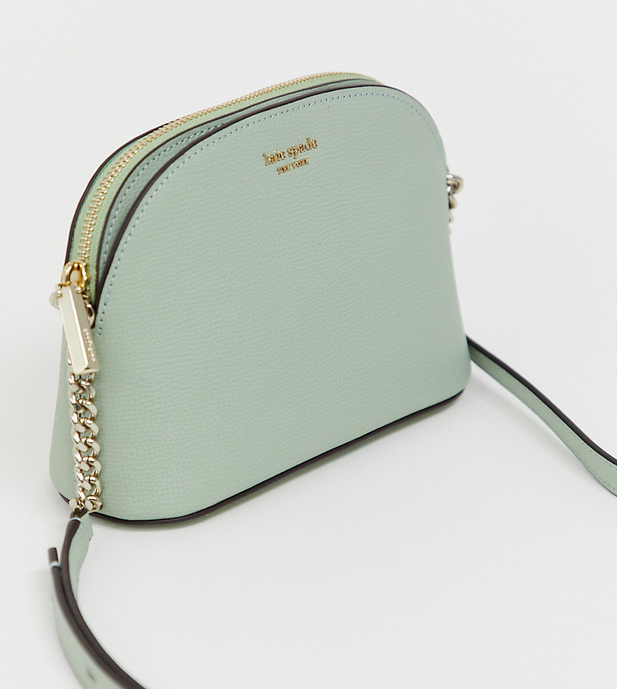 Kate Spade green leather dome crossbody bag