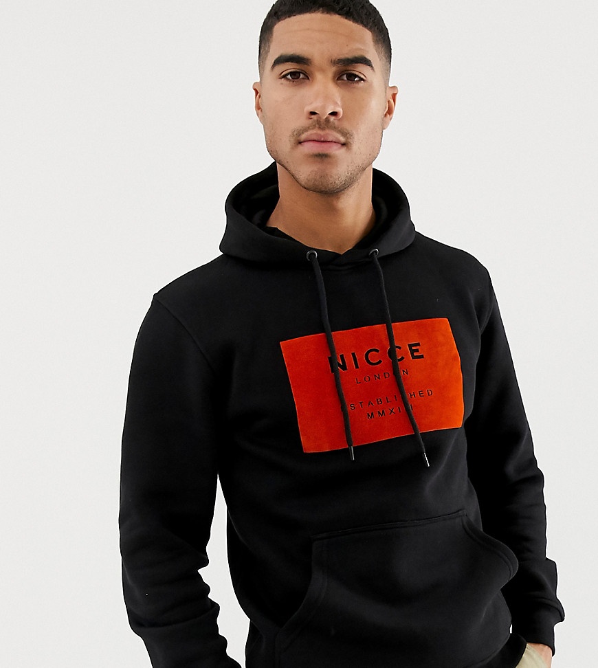 Nicce hoodie in black with box logo exclusive to ASOS - Black