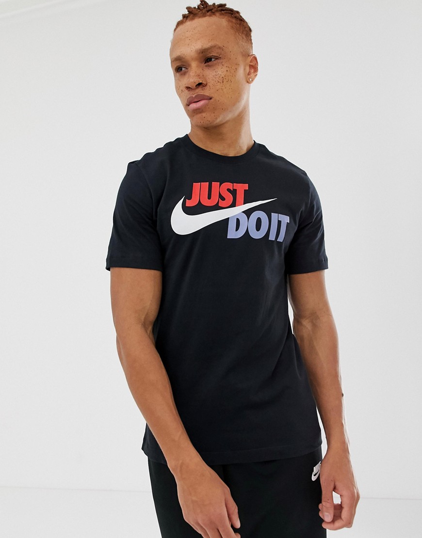 Nike Just Do It Logo T-Shirt In Black